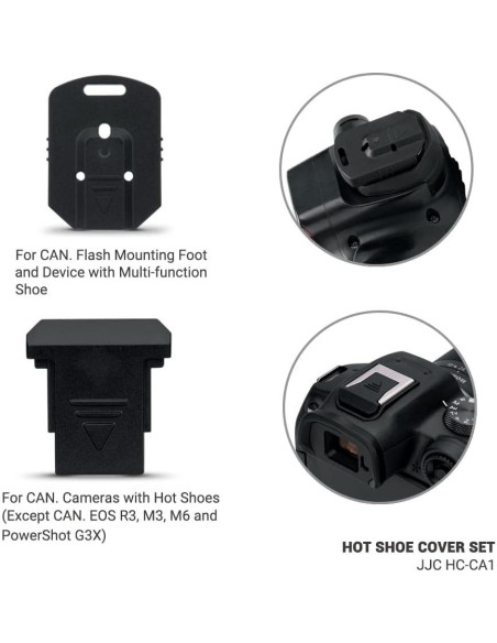 Cubierta de zapata caliente JJC para Canon - 2x cámara y 2x flash