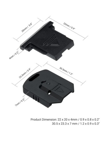 Cubierta de zapata caliente JJC para Canon - 2x cámara y 2x flash
