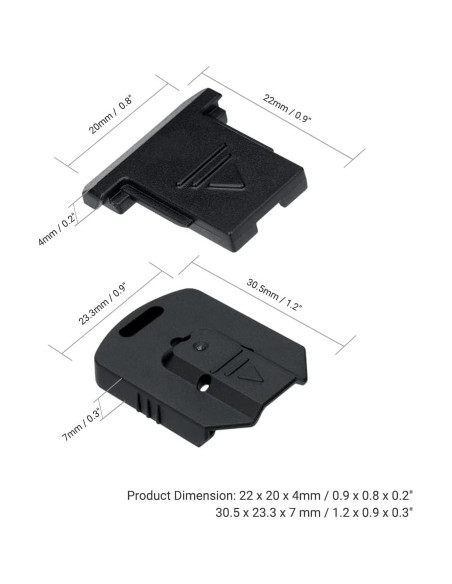 Cubierta de zapata caliente JJC para Canon - 2x cámara y 2x flash