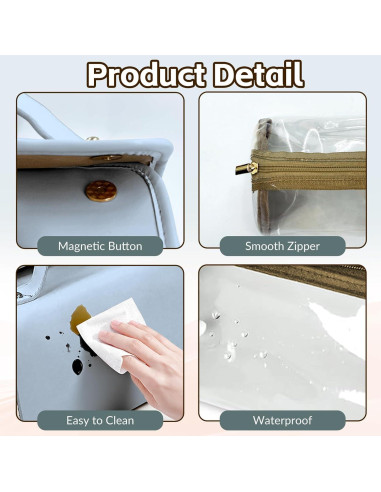 Bolsa de Maquillaje de Viaje YDR Azul 4 en 1 Organizador 24x12x12 cm