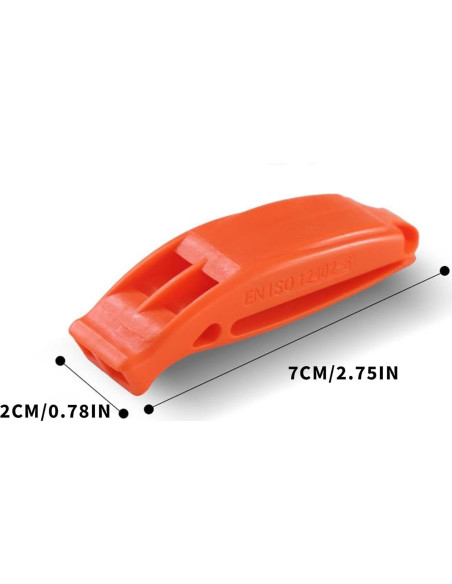 Silbatos de Emergencia Binboll - 2 Unidades 121dB para Rescate