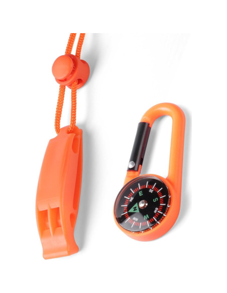 Silbatos de Emergencia Binboll - 2 Unidades 121dB para Rescate