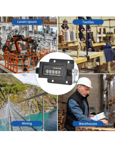 Contador Mecánico de 5 Dígitos YIHAOSSING para Industria 2