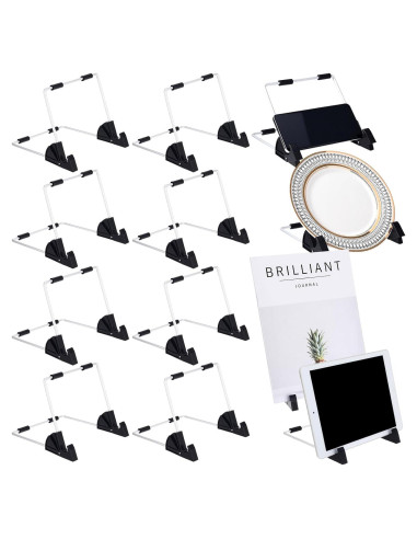 Soporte de Exhibición de Libros Metal Blulu 12 Pzas 16.5x15.5cm