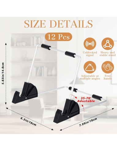 Soporte de Exhibición de Libros Metal Blulu 12 Pzas 16.5x15.5cm