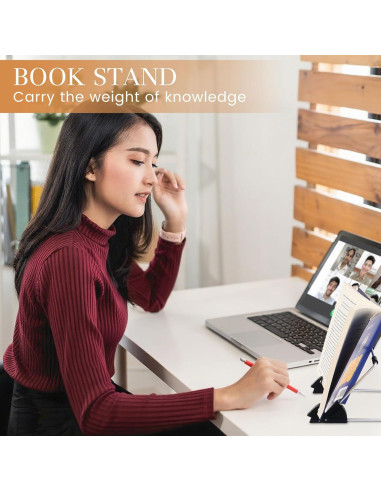 Soporte de Exhibición de Libros Metal Blulu 12 Pzas 16.5x15.5cm