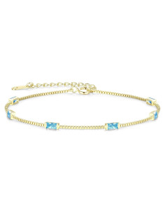 Brazalete de piedra de nacimiento LOUISA SECRET en plata 925