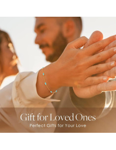 Brazalete de piedra de nacimiento LOUISA SECRET en plata 925 2