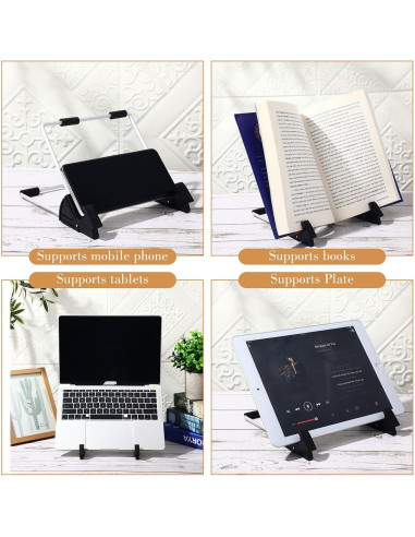 Soporte de Exhibición de Libros Metal Blulu 12 Pzas 16.5x15.5cm