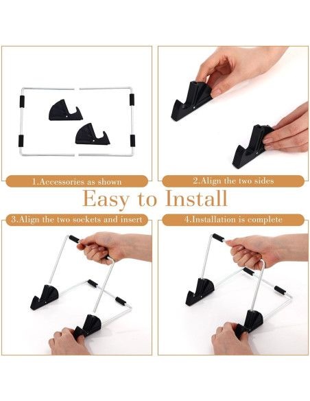 Soporte de Exhibición de Libros Metal Blulu 12 Pzas 16.5x15.5cm