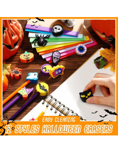 Borradores de Halloween Yexiya 36 Pcs Fantasmas Calabazas Arañas 2