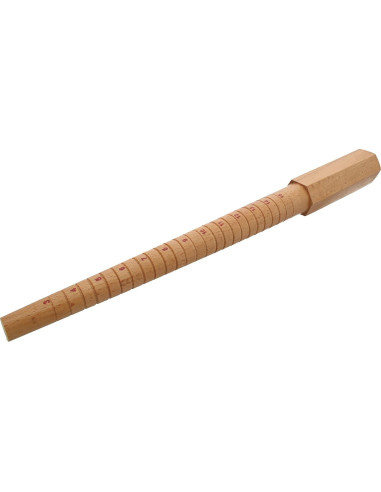 Palo de Anillo de Madera The Beadsmith - Medidor Antideslizante