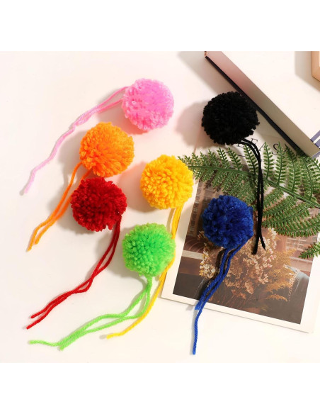 20 Pompones de Hilo Acrílico 5 cm - Decoración DIY LF