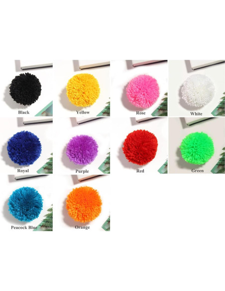 20 Pompones de Hilo Acrílico 5 cm - Decoración DIY LF