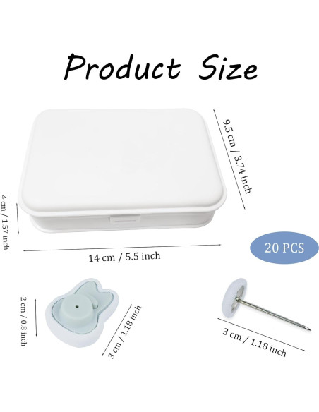 20 Clips para Edredón Conejo Blanco Naturahand - Sujeción Segura