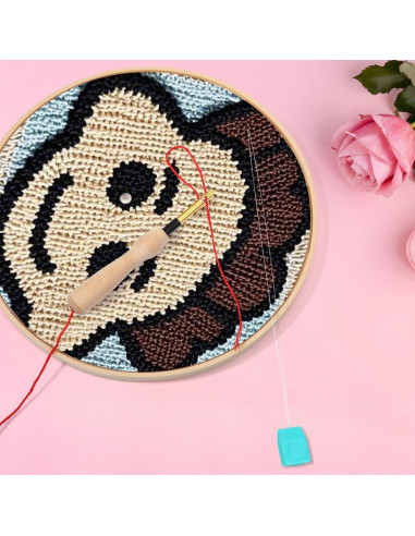 5 Enhebradores de Aguja de Punch YQQYG 20 cm Bordado Manual