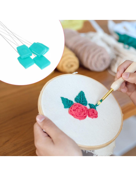 5 Enhebradores de Aguja de Punch YQQYG 20 cm Bordado Manual