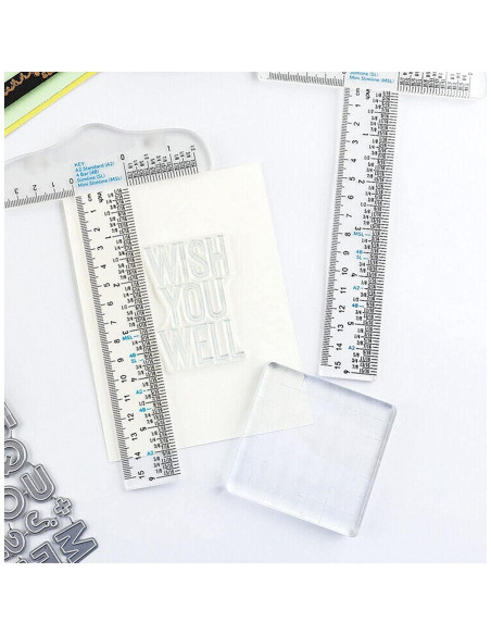 Regla T Acrílica Transparente 15.24 cm - Jowxsx, Dibujo Preciso