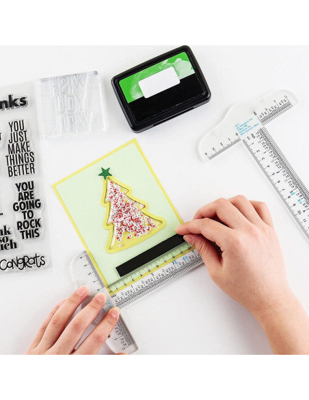 Regla T Acrílica Transparente 15.24 cm - Jowxsx, Dibujo Preciso