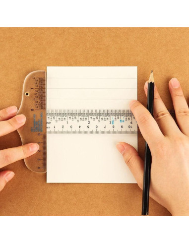 Regla T Acrílica Transparente 15.24 cm - Jowxsx, Dibujo Preciso