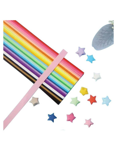 540 Hojas Papel de Origami Colorido 27 Colores para Manualidades