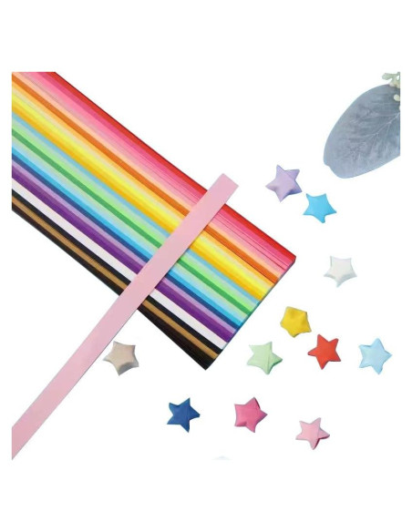 540 Hojas Papel de Origami Colorido 27 Colores para Manualidades