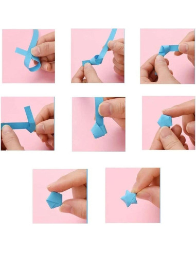 540 Hojas Papel de Origami Colorido 27 Colores para Manualidades