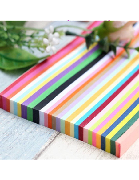 540 Hojas Papel de Origami Colorido 27 Colores para Manualidades