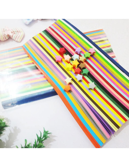 540 Hojas Papel de Origami Colorido 27 Colores para Manualidades