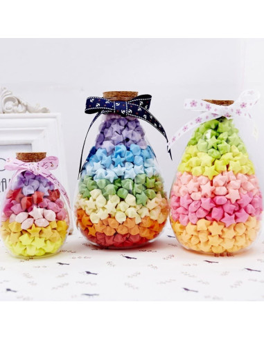 540 Hojas Papel de Origami Colorido 27 Colores para Manualidades