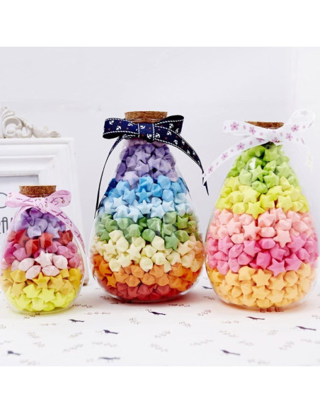 540 Hojas Papel de Origami Colorido 27 Colores para Manualidades