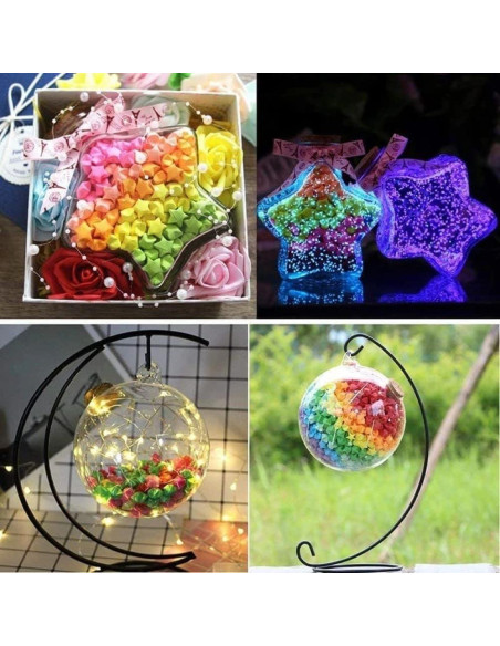 540 Hojas Papel de Origami Colorido 27 Colores para Manualidades