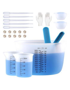 Tazas de Medición de Silicona LET'S RESIN 600ml y 100ml