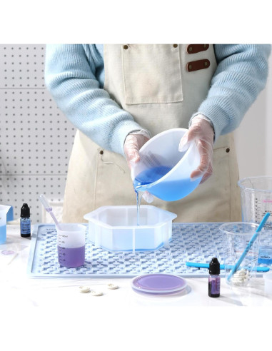 Tazas de Medición de Silicona LET'S RESIN 600ml y 100ml