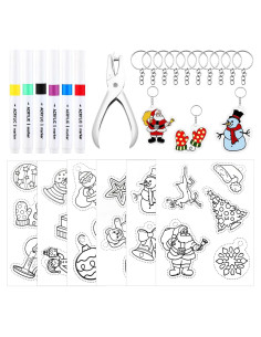 Kit de Manualidades Navideñas Cunno 135 Pcs Papel Termoencogible