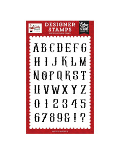 Conjunto de Sellos Antiguos Echo Park Paper 39 Piezas