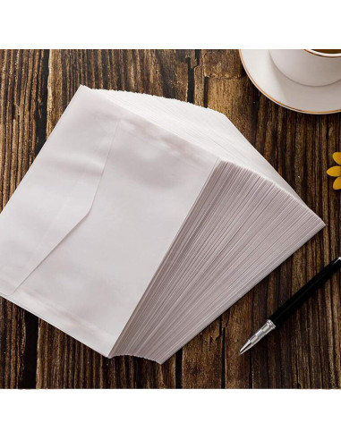 Sobres de papel translúcido HAGBOU 50 unidades 12.5x17.5 cm