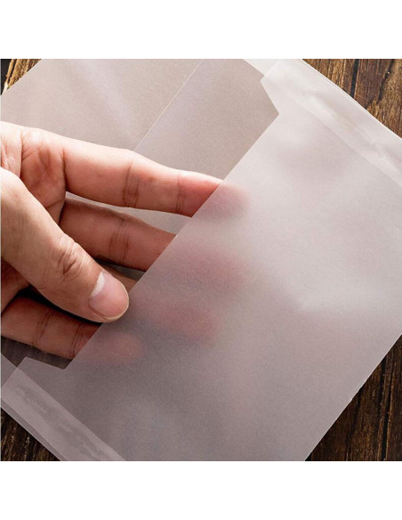 Sobres de papel translúcido HAGBOU 50 unidades 12.5x17.5 cm