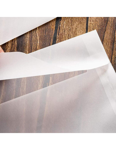Sobres de papel translúcido HAGBOU 50 unidades 12.5x17.5 cm