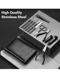 Set de Manicura Profesional FAMILIFE 11 Piezas Acero Inoxidable 2