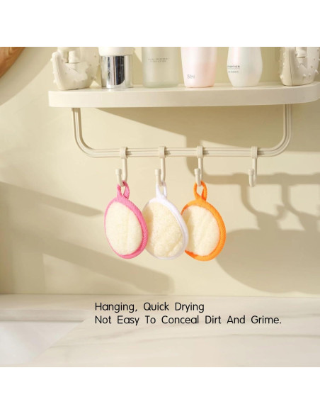 Esponja Exfoliante Facial de Lufa Natural ZOHCAJBO - 4 Piezas