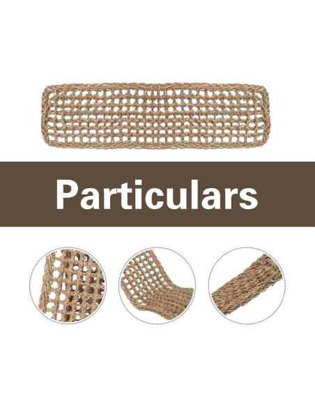 Alfombra de Hierba Marina para Aves XiyaxiVici 52 x 20 cm