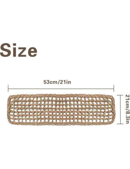 Alfombra de Hierba Marina para Aves XiyaxiVici 52 x 20 cm