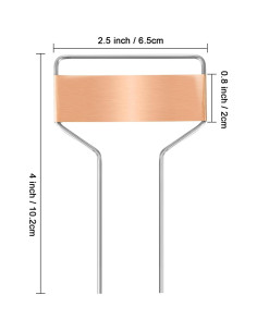 Marcadores de Plantas Reutilizables Foraineam 40 Piezas Cobre 2