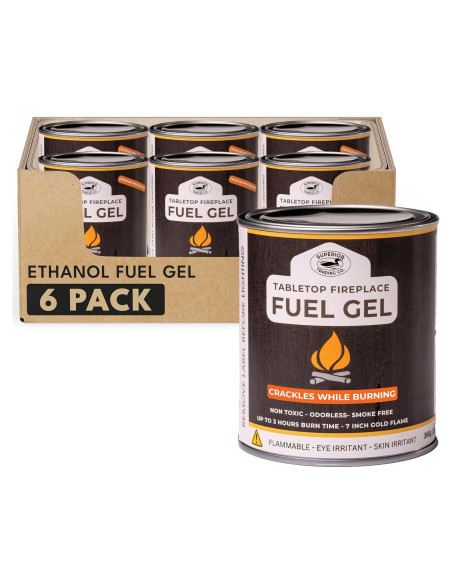 Latas de Combustible en Gel Real Flame Superior Trading Co. 368g x6