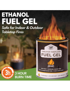 Latas de Combustible en Gel Real Flame Superior Trading Co. 368g x6 2