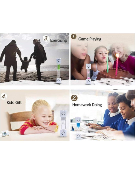 Reloj de Arena para Niños HOSTK - Temporizador 2 Minutos 7 Piezas