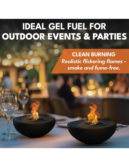 Latas de Combustible en Gel Real Flame Superior Trading Co. 368g x6