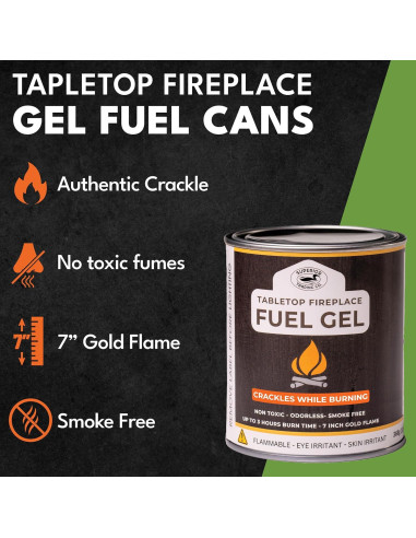 Latas de Combustible en Gel Real Flame Superior Trading Co. 368g x6