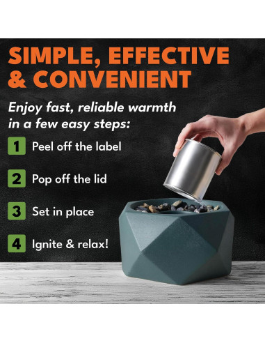 Latas de Combustible en Gel Real Flame Superior Trading Co. 368g x6